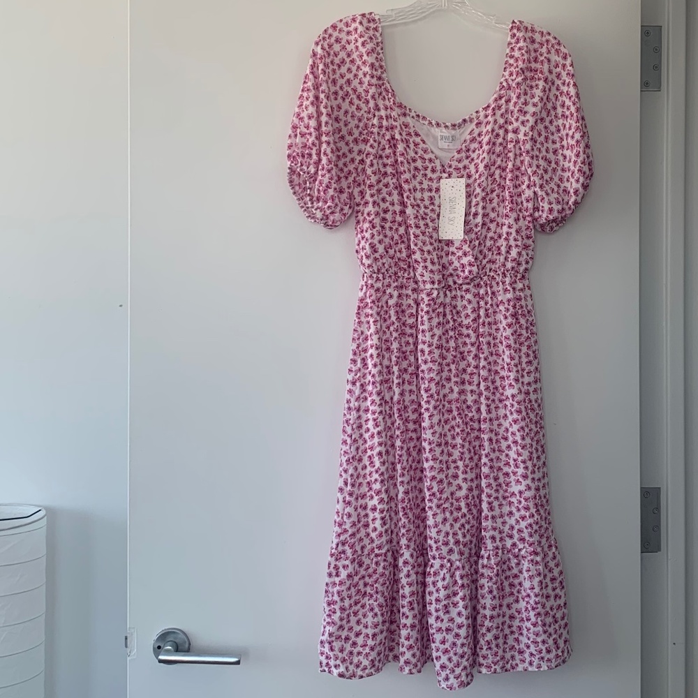 Sienna Sky Pink - Flower Print Dress